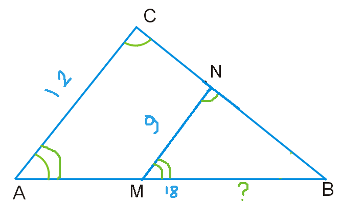 Найти mn в треугольнике