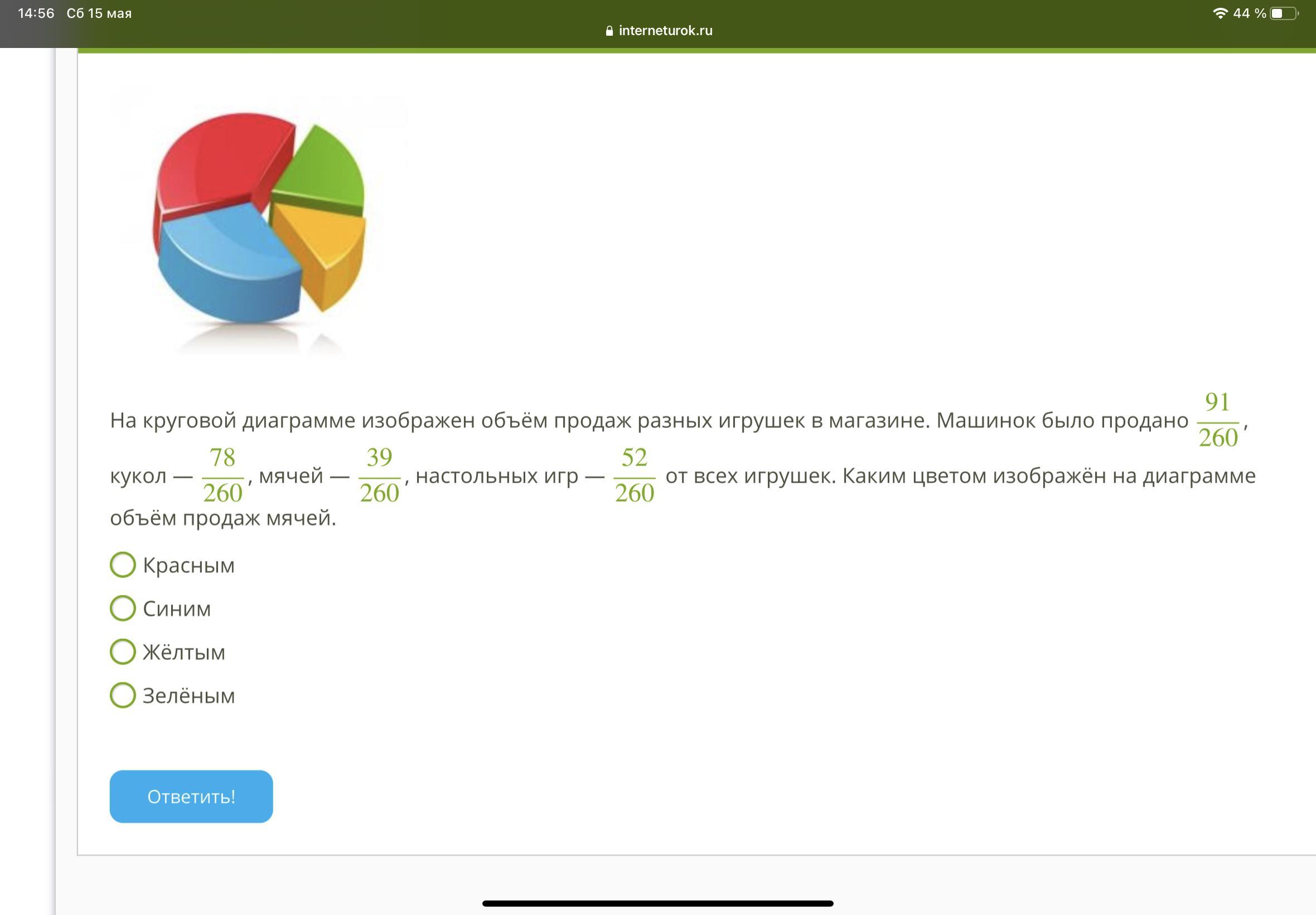 На диаграмме отметили сколько цветов. На диаграмме изображены объемы продажи. Диаграмма мяч.