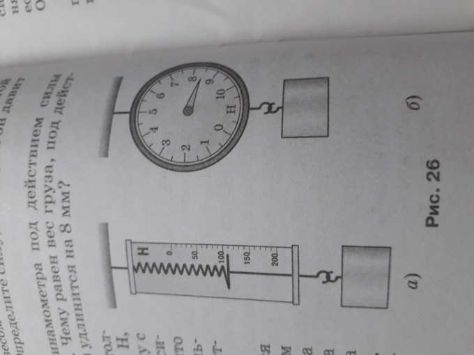 Используя рисунок определите цену деления динамометра. Определите цену деления динамометра силу тяжести и вес. Определи цену деления динамометра и силу тяжести. Определите цену деления каждого прибора и силу тяжести. Определите цену деления шкалы динамометра действующую на груз.